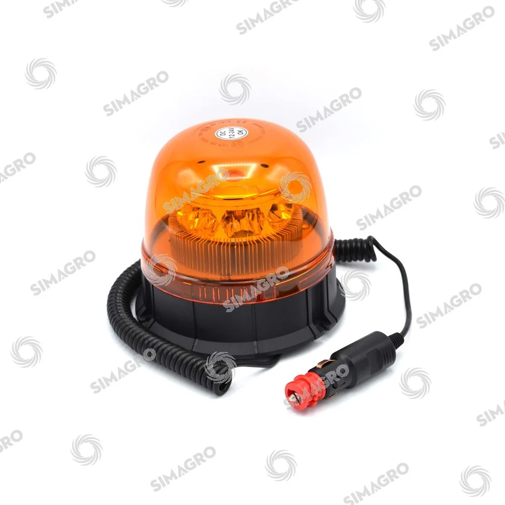 Faro giratorio con ventosa e imán mini LED de alto brillo